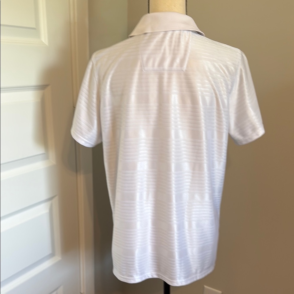 Antigua White Golf Polo Shirt - Picture 2 of 7